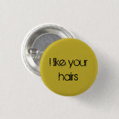 孤児の黒い引用文私はあなたの毛を好みます 缶バッジ (正面&裏面)