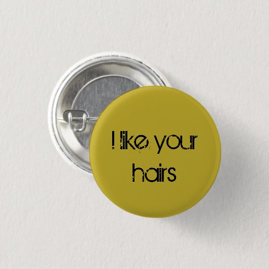 孤児の黒い引用文私はあなたの毛を好みます 缶バッジ (正面&裏面)