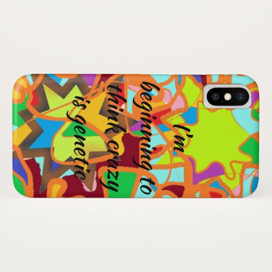 孤児の黒い引用文I; crzy考えるmの始めはあります Case-Mate iPhoneケース (裏面(横))