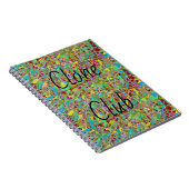 孤児の黒い抽象美術からのクローンクラブ ノートブック (右側)