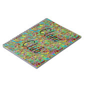 孤児の黒い抽象美術からのクローンクラブ ノートブック (左側)