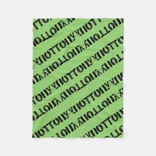 孤児の黒い鏡パターンゴシック体からのトニー フリースブランケット (正面)