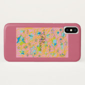 孤児の黒い、レトロの星の抽象芸術からのアリソン Case-Mate iPhoneケース (裏面(横))