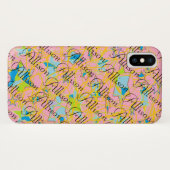 孤児の黒い、抽象美術の繰り返し呼出しからのアリソン Case-Mate iPhoneケース (裏面(横))