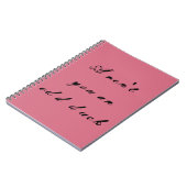 孤児の黒いarentからのFelixの引用文異様なduc ノートブック (左側)