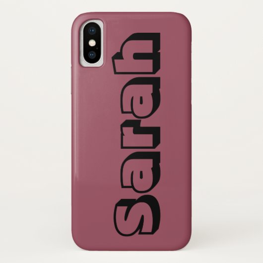 孤児の黒からのサラ、開いたフォント Case-Mate iPhoneケース (裏面)