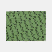 孤児の黒からのレイチェル、キャラクターの名前の繰り返しの軽打 フリースブランケット (正面(横))