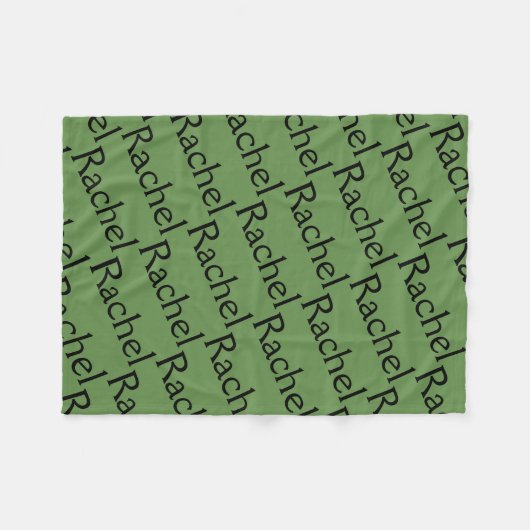 孤児の黒からのレイチェル、キャラクターの名前の繰り返しの軽打 フリースブランケット (正面(横))