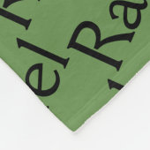 孤児の黒からのレイチェル、キャラクターの名前の繰り返しの軽打 フリースブランケット (角)