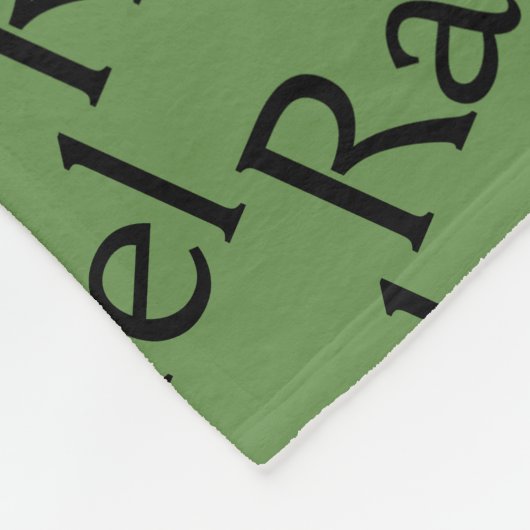 孤児の黒からのレイチェル、キャラクターの名前の繰り返しの軽打 フリースブランケット (角)