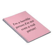 孤児の黒く恐ろしい人からのアリソンの引用文 ノートブック (右側)