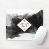 孤児の黒く黒い水彩画 マウスパッド (マウス)