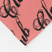 孤児の黒く、素朴な原稿、パターンからのクラブをクローンとして作って下さい フリースブランケット (角)