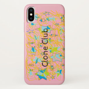 孤児の黒の抽象芸術の星からのクローンクラブ iPhone X ケース
