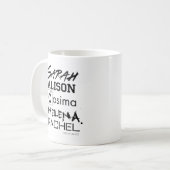 孤児の黒|のクローンクラブ姉妹 コーヒーマグカップ (正面左)