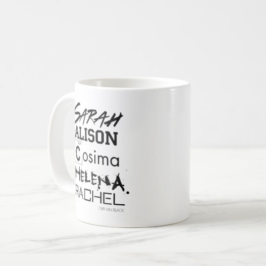 孤児の黒|のクローンクラブ姉妹 コーヒーマグカップ (正面左)