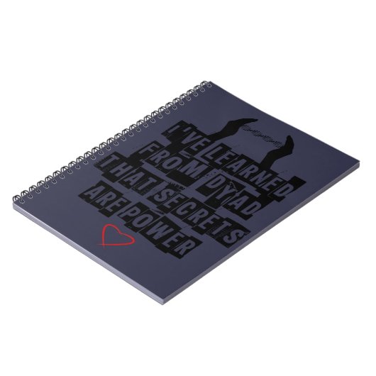 孤児の黒|の二分染色体の秘密のデザインのノート ノートブック (左側)