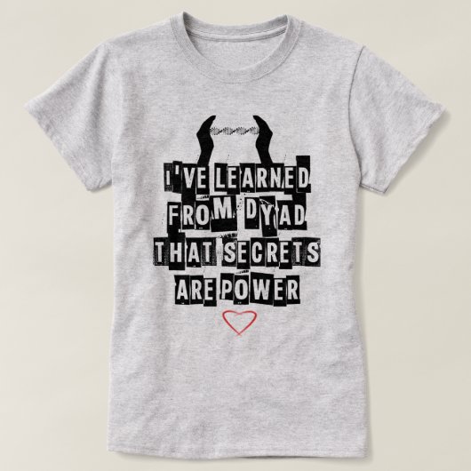 孤児の黒|の二分染色体の秘密のデザインのTシャツ Tシャツ (デザイン正面)