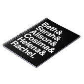 孤児の黒|のHelveticaデザイン ノートブック (左側)