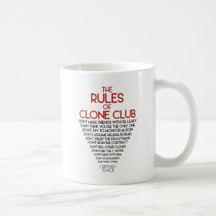 孤児の黒 クローンクラブの規則 コーヒーマグカップ