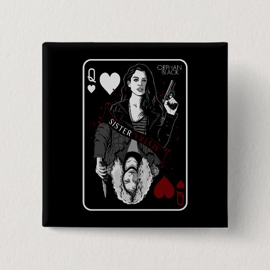 孤児の黒|サラ及びヘレナ-姉妹かSestra 缶バッジ (正面)