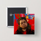 孤児の黒|トニーSawicki -クールなトランス・ジェンダー 缶バッジ (正面&裏面)