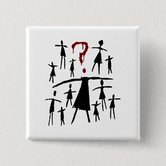 孤児の黒|ヘレナ-クローンのスケッチ 缶バッジ (正面)