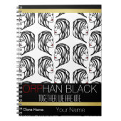 孤児の黒"一緒に私達は1冊の"ノートです ノートブック (正面)