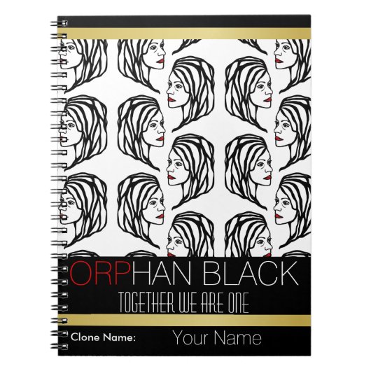 孤児の黒"一緒に私達は1冊の"ノートです ノートブック (正面)