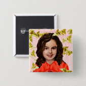 孤児の黒| Kira -ガーリーなOrigami 缶バッジ (正面&裏面)