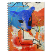 孤児の黒| MK -ヒツジのマスクのシルエット ノートブック (正面)