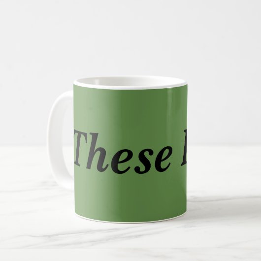 孤児の黒TVショーの引用文私が好むこれら コーヒーマグカップ (正面左)