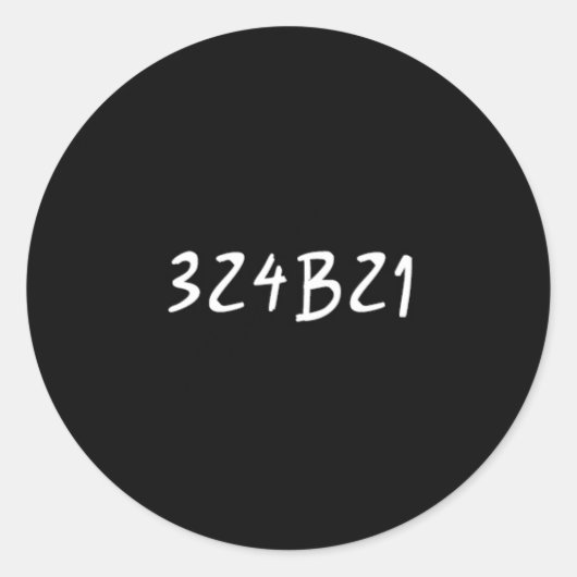 孤児ブラックのステッカー – Cosima black 324b21 ラウンドシール (正面)