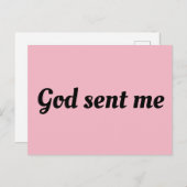 孤児ブラックアリソン引用文神が私を送った ポストカード (正面/裏面)