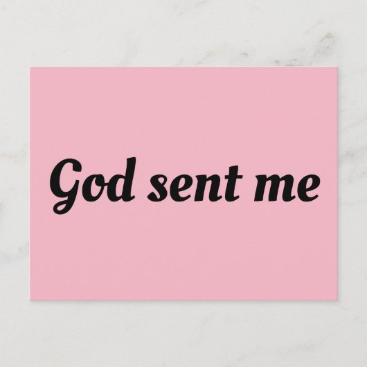 孤児ブラックアリソン引用文神が私を送った ポストカード (正面)