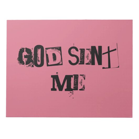 孤児ブラック引用文神が私にアリソンを送った ノートパッド (正面)