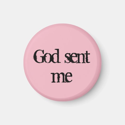 孤児ブラック引用文神が私を送った マグネット (正面)