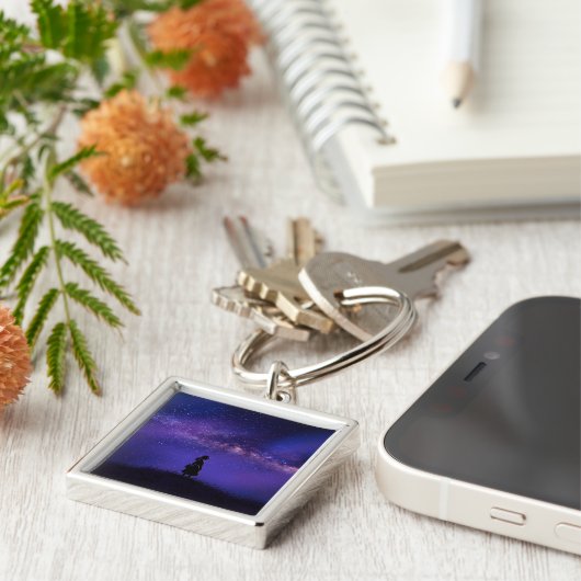 孤独と星空の夜 キーホルダー (側面)