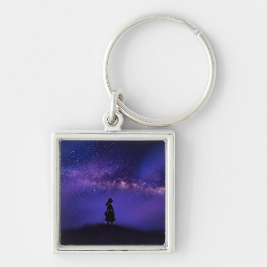 孤独と星空の夜 キーホルダー (正面)