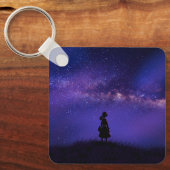 孤独と星空の夜 キーホルダー (正面)