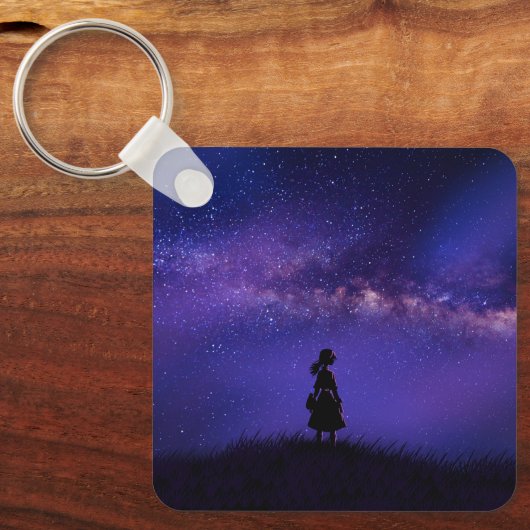 孤独と星空の夜 キーホルダー (正面)
