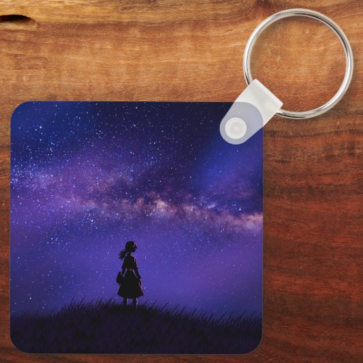 孤独と星空の夜 キーホルダー (裏面)