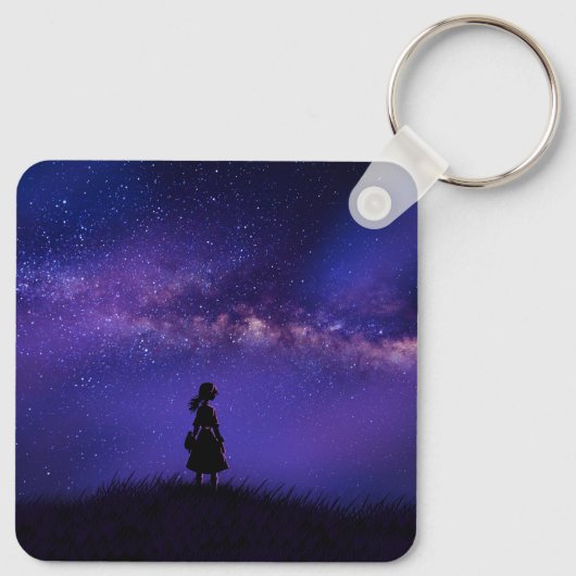 孤独と星空の夜 キーホルダー (裏面)