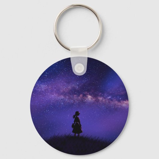 孤独と星空の夜 キーホルダー (正面)