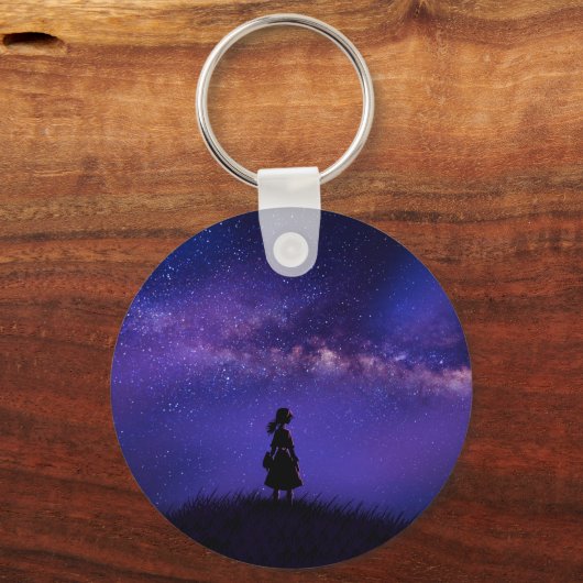 孤独と星空の夜 キーホルダー (裏面)