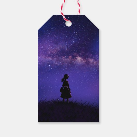 孤独と星空の夜 ギフトタグ (正面)