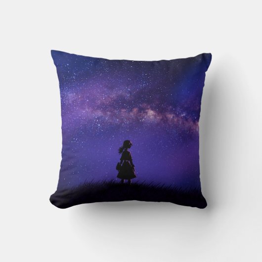 孤独と星空の夜 クッション (正面)