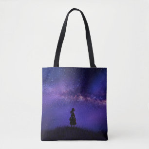 孤独と星空の夜 トートバッグ