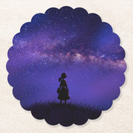 孤独と星空の夜 ペーパーコースター