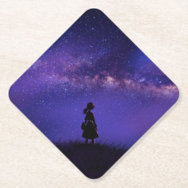 孤独と星空の夜 ペーパーコースター